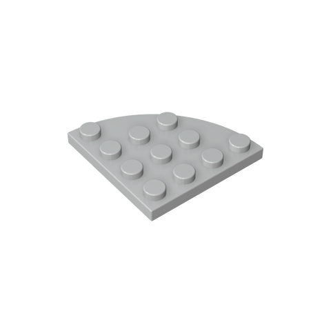 Gobricks,Plate Round Corner 4 x 4,30565