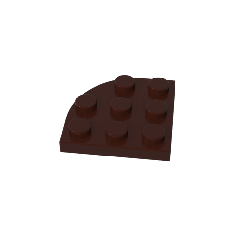 Gobricks,Plate Round Corner 3 x 3,30357