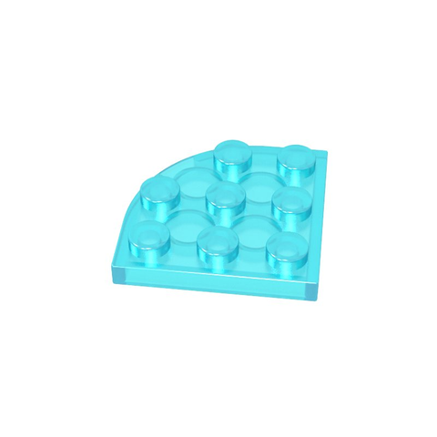 Gobricks,Plate Round Corner 3 x 3,30357