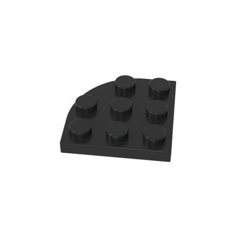 Gobricks,Plate Round Corner 3 x 3,30357