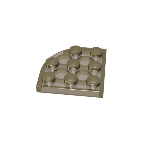 Gobricks,Plate Round Corner 3 x 3,30357