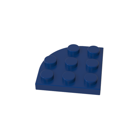 Gobricks,Plate Round Corner 3 x 3,30357