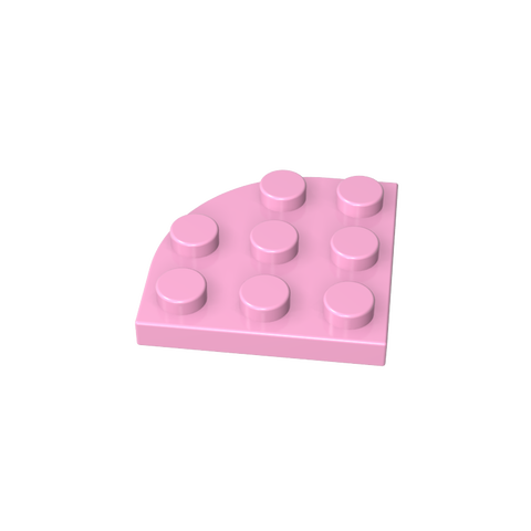 Gobricks,Plate Round Corner 3 x 3,30357