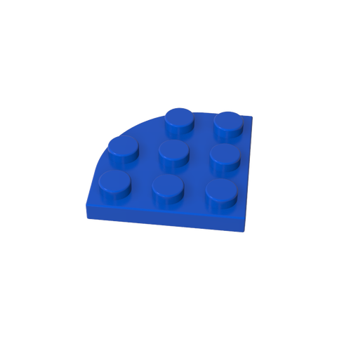 Gobricks,Plate Round Corner 3 x 3,30357