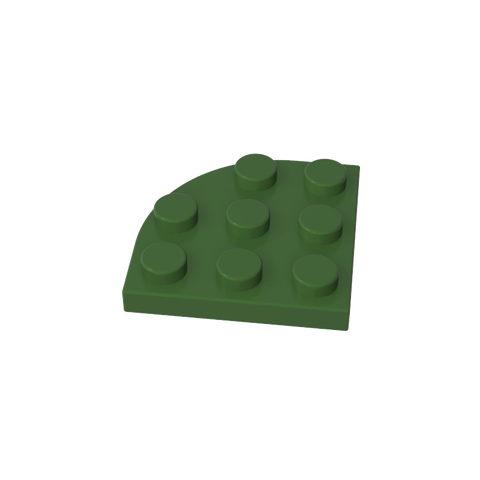 Gobricks,Plate Round Corner 3 x 3,30357