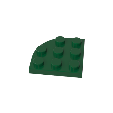 Gobricks,Plate Round Corner 3 x 3,30357
