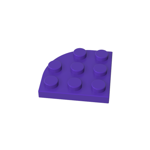 Gobricks,Plate Round Corner 3 x 3,30357