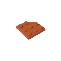 Gobricks ,Plate Round Corner 3 x 3,30357