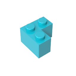 Gobricks ,Brick 2 x 2 Corner,2357