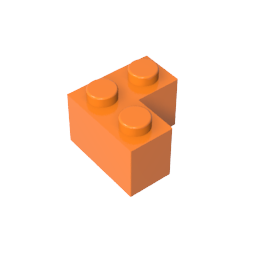 Gobricks ,Brick 2 x 2 Corner,2357