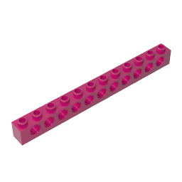 Gobricks ,Technic Brick 1 x 12 [11 Holes],3895