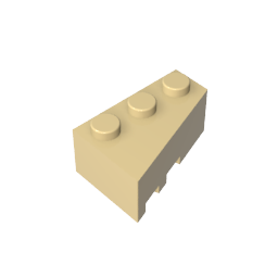 Gobricks ,Wedge 3 x 2 Right,6564