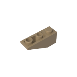 Gobricks ,Slope Inverted 34° 3 x 1 without Internal Stopper,4287