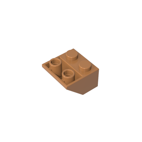 Gobricks,Slope Inverted 45° 2 x 2 [Ovoid Bottom Pin, Bar-sized Stud Holes],3660,3660a,3660b,76959