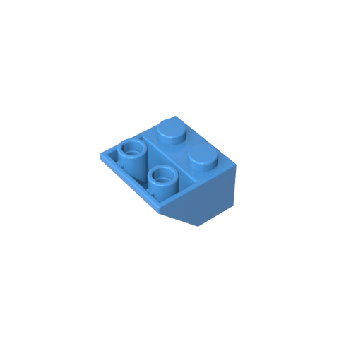 Gobricks,Slope Inverted 45° 2 x 2 [Ovoid Bottom Pin, Bar-sized Stud Holes],3660,3660a,3660b,76959