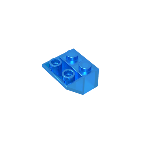 Gobricks,Slope Inverted 45° 2 x 2 [Ovoid Bottom Pin, Bar-sized Stud Holes],3660,3660a,3660b,76959