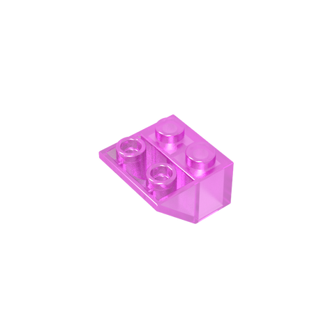 Gobricks,Slope Inverted 45° 2 x 2 [Ovoid Bottom Pin, Bar-sized Stud Holes],3660,3660a,3660b,76959