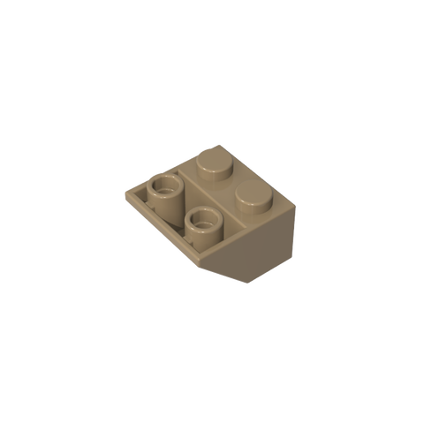 Gobricks,Slope Inverted 45° 2 x 2 [Ovoid Bottom Pin, Bar-sized Stud Holes],3660,3660a,3660b,76959