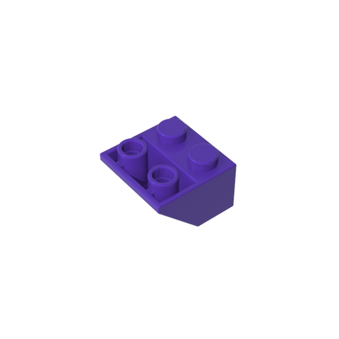 Gobricks,Slope Inverted 45° 2 x 2 [Ovoid Bottom Pin, Bar-sized Stud Holes],3660,3660a,3660b,76959