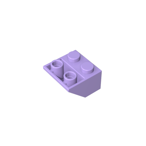 Gobricks,Slope Inverted 45° 2 x 2 [Ovoid Bottom Pin, Bar-sized Stud Holes],3660,3660a,3660b,76959