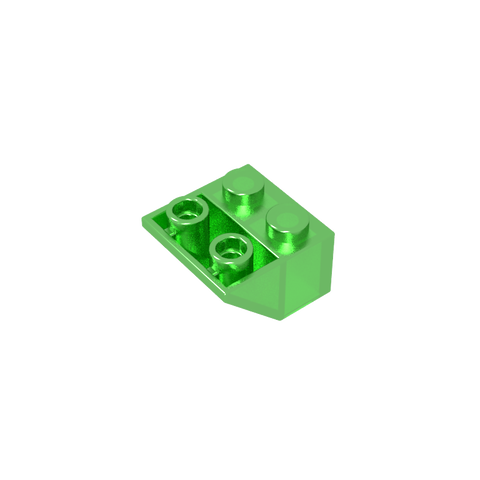 Gobricks,Slope Inverted 45° 2 x 2 [Ovoid Bottom Pin, Bar-sized Stud Holes],3660,3660a,3660b,76959