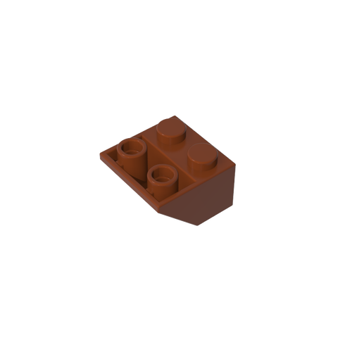 Gobricks,Slope Inverted 45° 2 x 2 [Ovoid Bottom Pin, Bar-sized Stud Holes],3660,3660a,3660b,76959