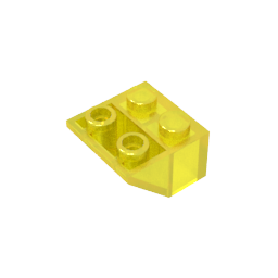 Gobricks ,Slope Inverted 45° 2 x 2 [Ovoid Bottom Pin, Bar-sized Stud Holes],3660