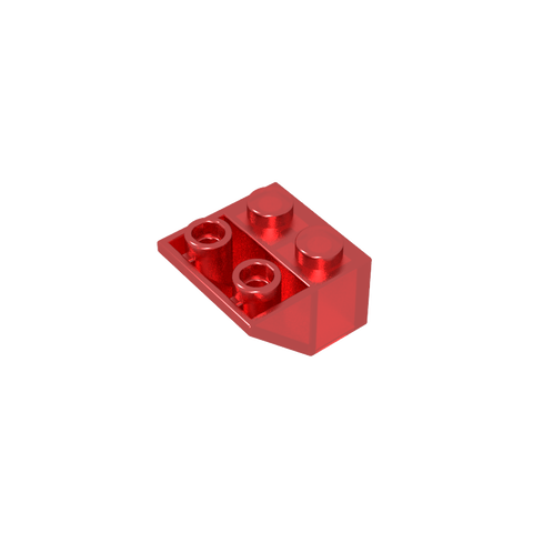 Gobricks,Slope Inverted 45° 2 x 2 [Ovoid Bottom Pin, Bar-sized Stud Holes],3660,3660a,3660b,76959