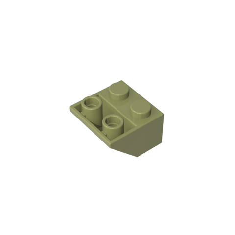 Gobricks,Slope Inverted 45° 2 x 2 [Ovoid Bottom Pin, Bar-sized Stud Holes],3660,3660a,3660b,76959