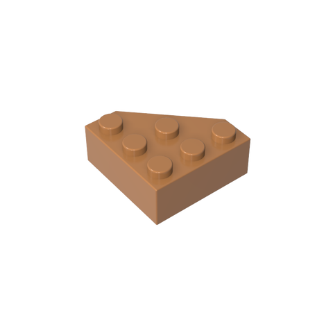 Gobricks,Wedge 3 x 3 Cut Corner,30505