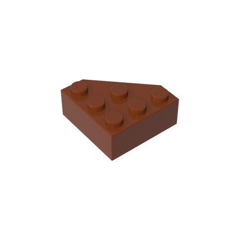 Gobricks,Wedge 3 x 3 Cut Corner,30505