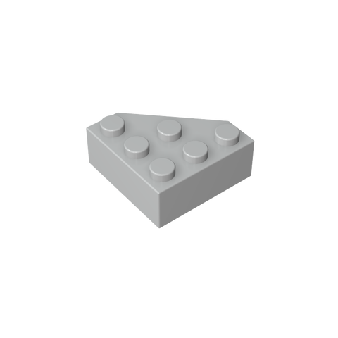 Gobricks,Wedge 3 x 3 Cut Corner,30505