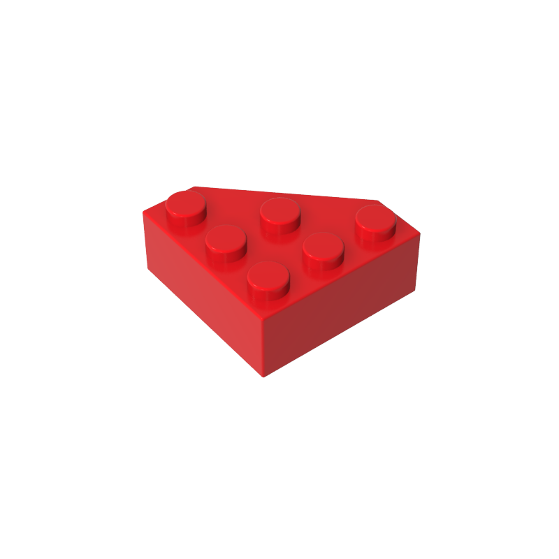 Gobricks,Wedge 3 x 3 Cut Corner,30505