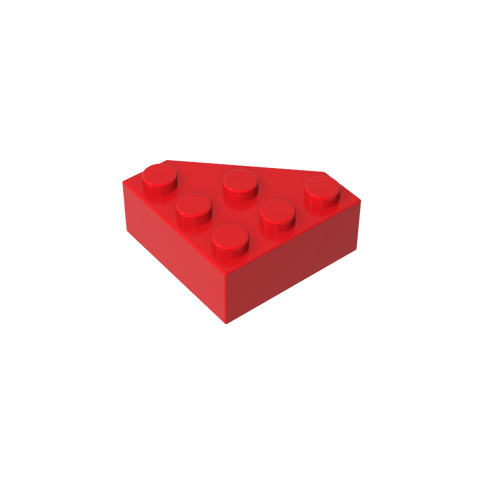Gobricks,Wedge 3 x 3 Cut Corner,30505