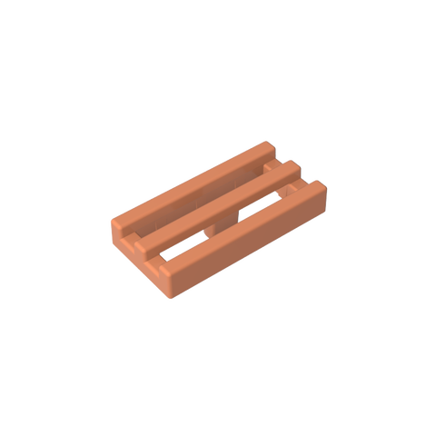 Gobricks,Tile Special 1 x 2 Grille with Bottom Groove,2412b,2412,2412a,30244,15561,35248,51815,71957
