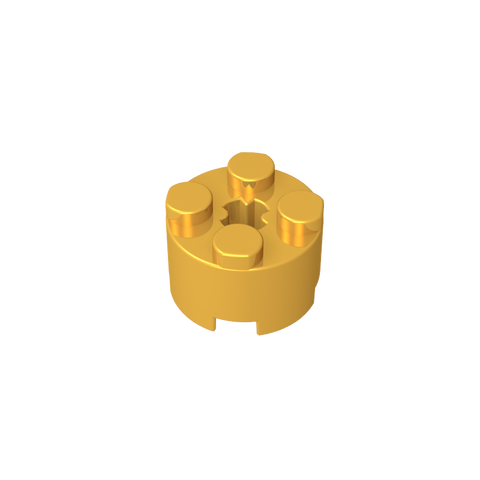 Gobricks,Brick Round 2 x 2 with Axle Hole,6143,3941,39223,6116
