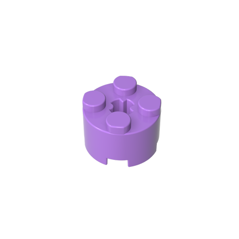 Gobricks,Brick Round 2 x 2 with Axle Hole,6143,3941,39223,6116