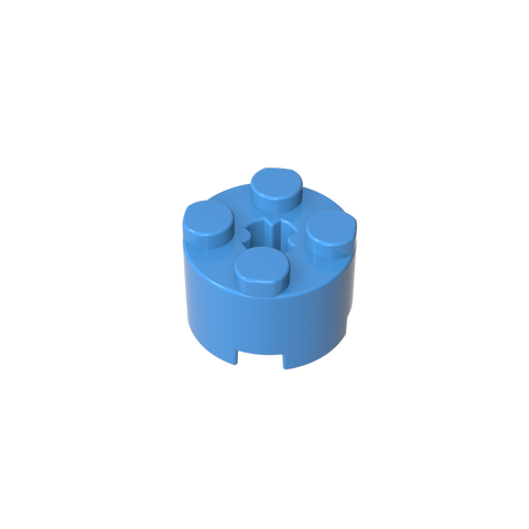 Gobricks,Brick Round 2 x 2 with Axle Hole,6143,3941,39223,6116