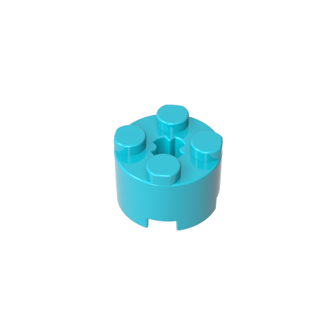 Gobricks,Brick Round 2 x 2 with Axle Hole,6143,3941,39223,6116