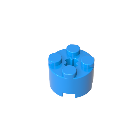 Gobricks,Brick Round 2 x 2 with Axle Hole,6143,3941,39223,6116