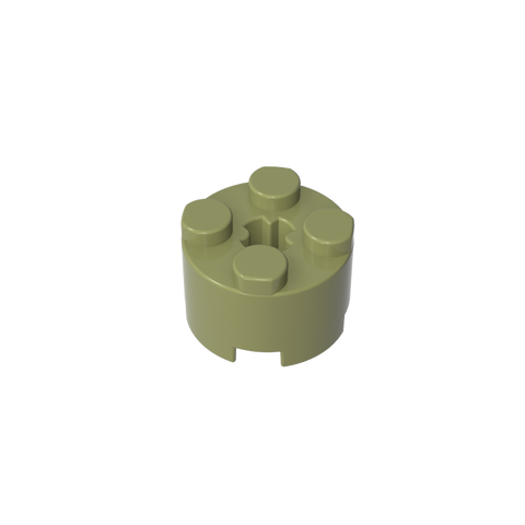 Gobricks,Brick Round 2 x 2 with Axle Hole,6143,3941,39223,6116