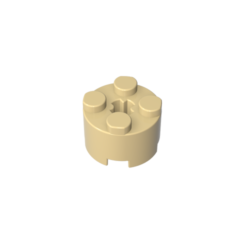 Gobricks,Brick Round 2 x 2 with Axle Hole,6143,3941,39223,6116