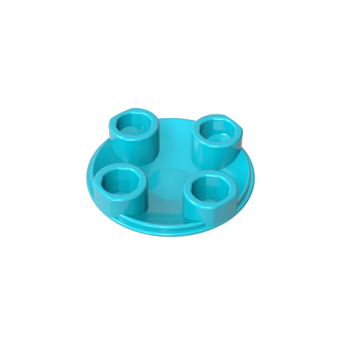Gobricks,Plate Round 2 x 2 with Rounded Bottom [Boat Stud],2654,54196,2654a,28558,93791