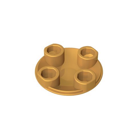 Gobricks,Plate Round 2 x 2 with Rounded Bottom [Boat Stud],2654,54196,2654a,28558,93791