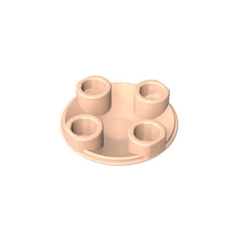 Gobricks,Plate Round 2 x 2 with Rounded Bottom [Boat Stud],2654,54196,2654a,28558,93791