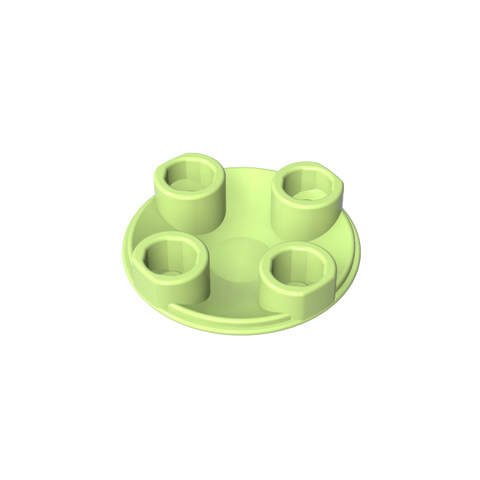 Gobricks,Plate Round 2 x 2 with Rounded Bottom [Boat Stud],2654,54196,2654a,28558,93791