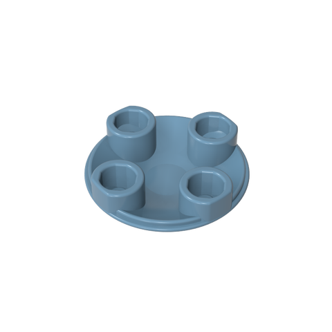 Gobricks,Plate Round 2 x 2 with Rounded Bottom [Boat Stud],2654,54196,2654a,28558,93791