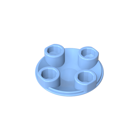 Gobricks,Plate Round 2 x 2 with Rounded Bottom [Boat Stud],2654,54196,2654a,28558,93791