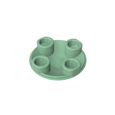 Gobricks,Plate Round 2 x 2 with Rounded Bottom [Boat Stud],2654,54196,2654a,28558,93791