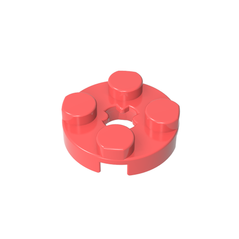 Gobricks,Plate Round 2 x 2 with Axle Hole Type 1 (+ Opening),4032a,4032,4032b